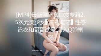 [MP4]最新刚下海白发萝莉2.5次元美少女▌千夜喵喵▌性感泳衣和哥哥试爱 后入Q弹蜜臀