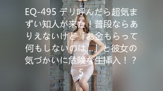 EQ-495 デリ呼んだら超気まずい知人が来た！普段ならありえないけど「お金もらって何もしないのは…」と彼女の気づかいに危険な生挿入！？5