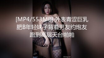 [MP4/553MB] 外表青涩巨乳肥B年轻妹子背着男友约炮友跑到高层天台啪啪