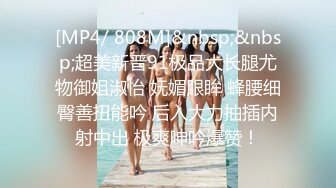 [MP4]腰细好身材美女红唇浓妆黑色网袜，喜欢自己先自慰一番再开操，边自摸边打飞机，抬腿侧入翘起屁股大力抽插猛操